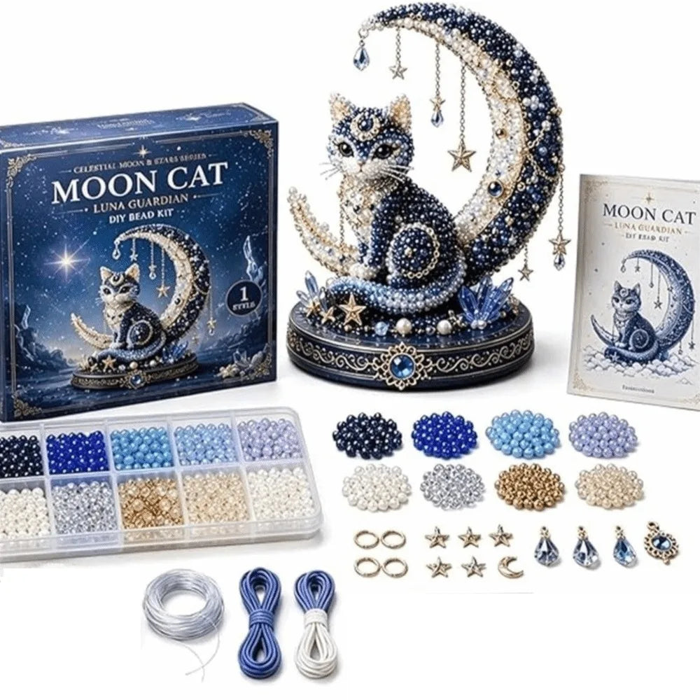 3D Design Animal Guardian Beading Kit Animal Shape Handmade DIY Beadwork Craft Kit Material Package with Colorful Beads