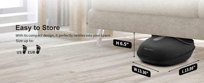 Medcursor Shiatsu Foot Massager Machine with Heat Roller Muscle Relaxation Pain Relief Electric Fully Wrapped Foot Massage