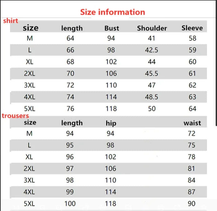 (Shirt + trousers) 2026 summer shirts men fashion Cotton shirts men's breathable sets High quality shirts Two Piece size M-5XL