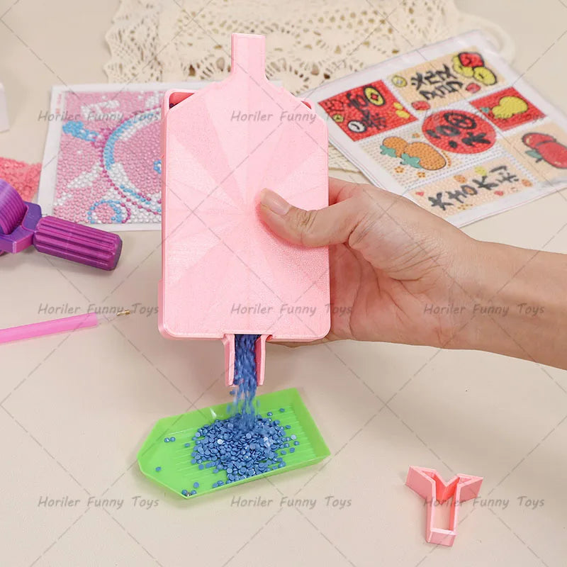 Hot DIY Craft Diamond Painting Tray Large Capacity Beading Plates Drill Storage Container  5D Diamond Painting Accessories Tools