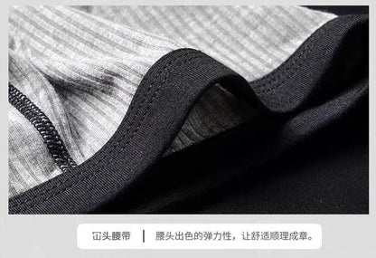 Large-bag personalized design men's underwear, sweat-absorbing, thin, breathable, U-convex four-corner men's underwear