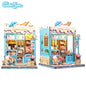 CUTEBEE Book Nook DIY Building Kit with Laser-Cut Precision Pieces 3D Wooden Puzzle  Collectible Desk Home Decor for Gift Idea