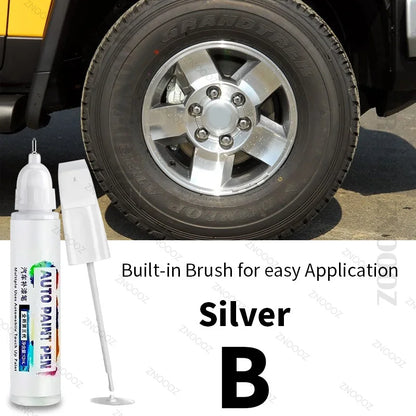 For Toyota FJ Cruiser Touch Up Paint Wheel Repair Kit Quick And Easy Wheel Scratch Repair Rim Paint For Car Wheel Repair Silver