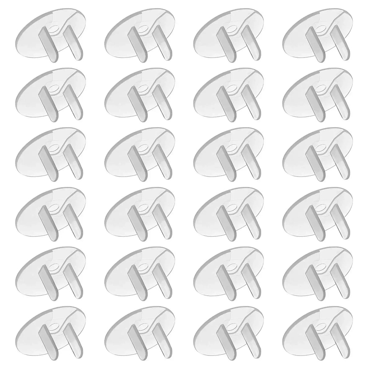 10/20PCS Childproof Outlet Covers – US Standard Baby Safety Plugs, Clear Electrical Socket Protectors for Home & Export