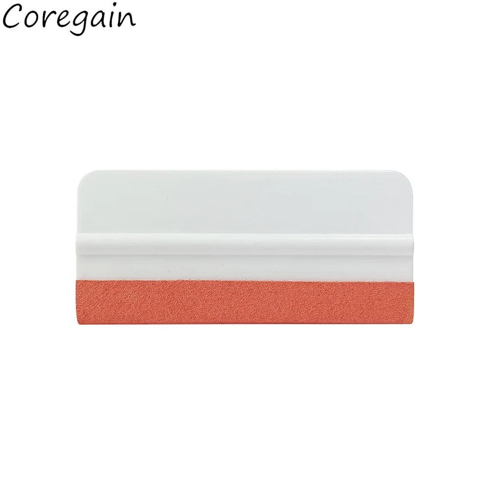 10x4.5cm  Felt Fabric Cloth Suede Card Squeegees Carbon Fiber Vinyl Car Wrap No Scratch Scraper Window Tint Tools