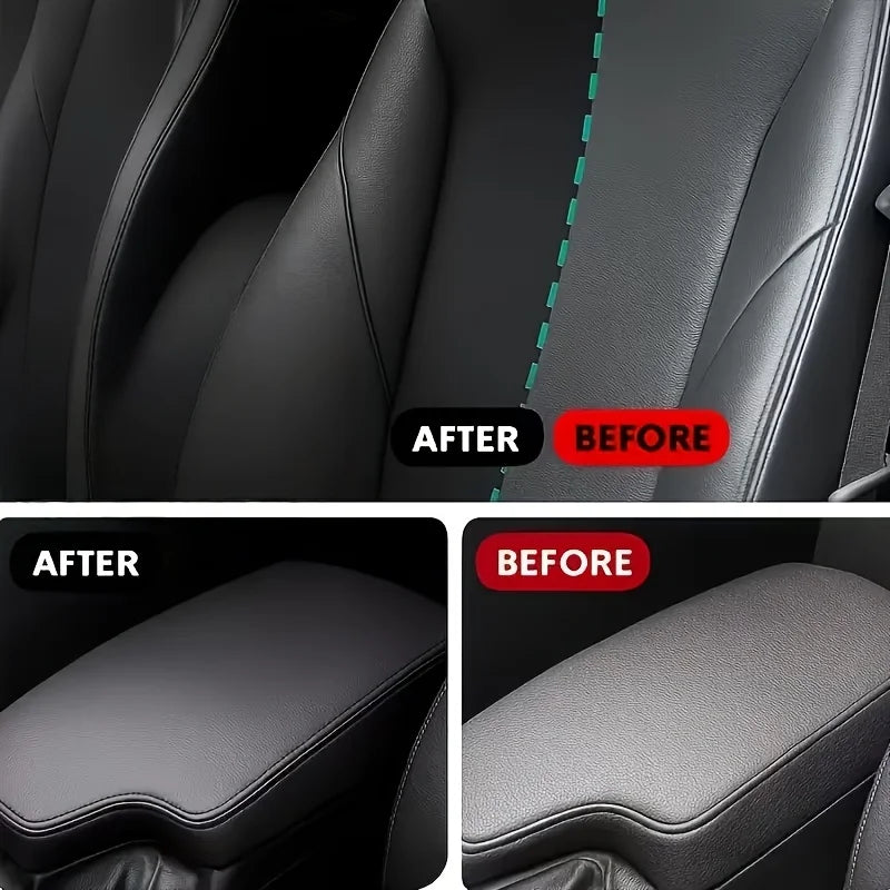 Car Plastic Restorer BLACK TO BLACK Long-Lasting Deep Black Repair Wax Coating for Dashboard, Interior Trim & All Auto Plastic P