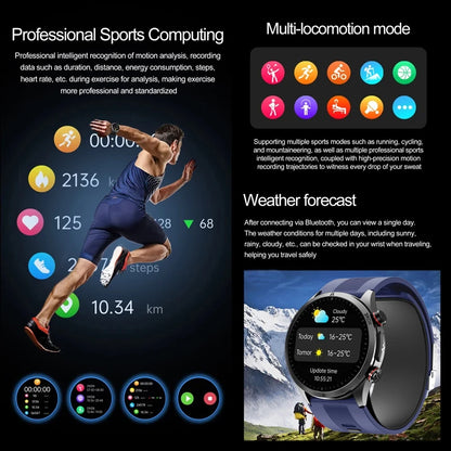 Sapphire Glass AMOLED Blood Pressure Smart Watches ECG Blood Oxygen Blood Pressure Air Pump Sport Health Tracking Smartwatch NFC