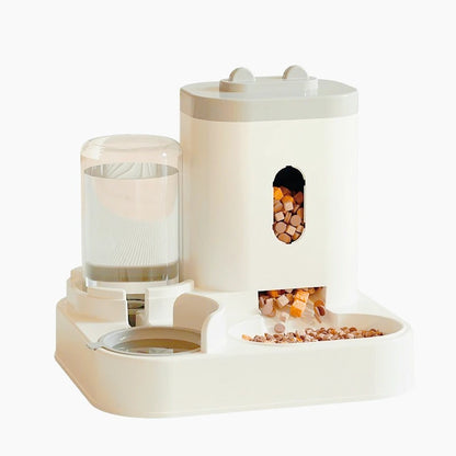 New Automatic 2 in 1  Feeder and Water Dispenser Pet Bowl  Food Bowl Feeding Watering Pet