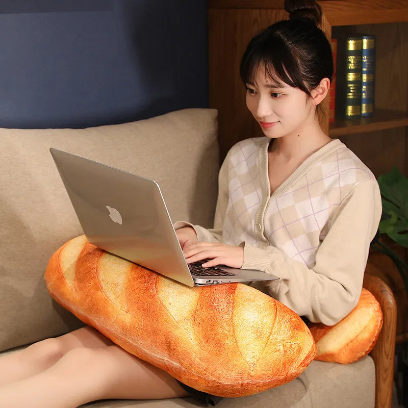 French Bread Plush Pillow Stuffed Printing Images Food Plushie Peluche Party Prop Decor Sleeping Companion Man Gift
