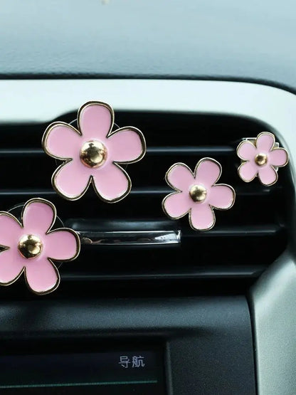 Little Daisy Car Air Vent Perfume Clip Cute Cars Aroma Diffuser Pendant Creative Girly Auto Interior Decoration