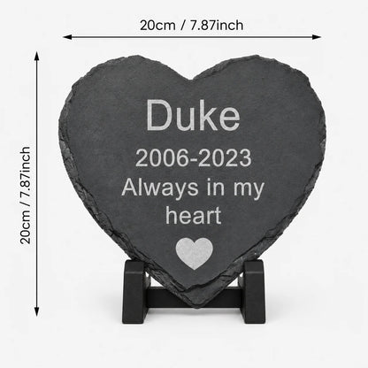 Personalized Cat Dog Memorial Plaque Custom Photo Slate Stone Pet Loss Sympathy Gift Garden Decor Remembrance Stone with Name