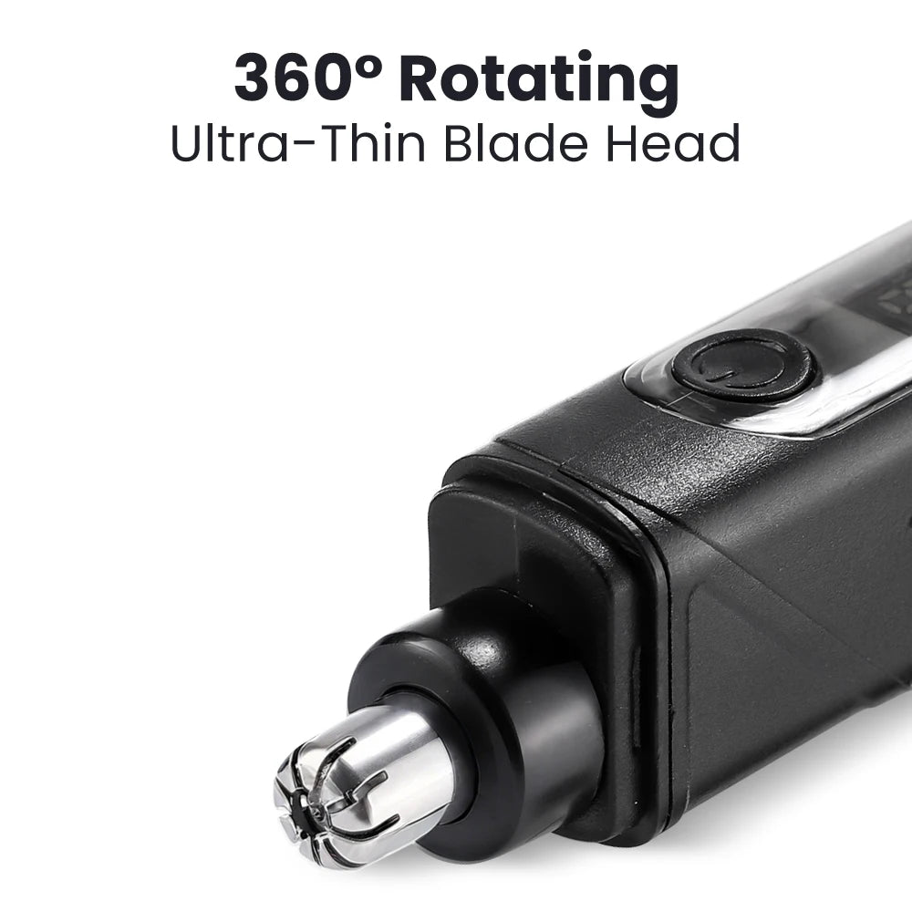 Mini Washable Electric Razor Travel Razor Type-c Charging Capsule Shaver Nose Hair Trimming Double Ring Knife Net
