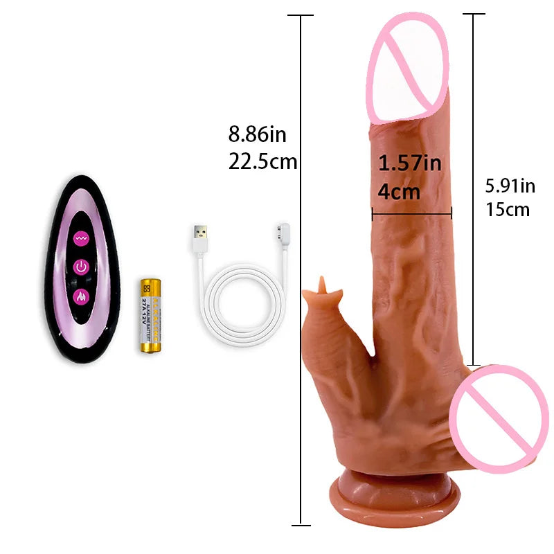 Sex Toys for Women Liquid Silicone Adult Supplies G Spot Clitoral Stimulator Realistic Dildo Big Penis Remote Control Vibrator