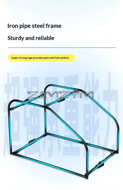 Portable Pet Trolley Case, Fashionable Detachable Dog Trolley Case, Foldable Pet Bag Cat Travel Carrier Bag