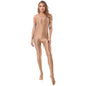 Women's Sleeveless Full Body Bodysuit Glossy Jumpsuit Gymnastics Fitness Swimming Leotard Pole Dance Costume Clubwear Lingerie
