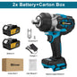 Gisam 2800N.M Brushless Electric Wrench 1/2 Inch Cordless Impact Wrench Electirc Screwdriver Drill For Makita 18V Battery Pin