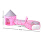 3PC Kids Play Tent with Tunnel and Ball Pit,  Play Tents for Toddlers Playhouse, Indoor & Outdoor Starry Sky Tent with Carry Bag
