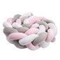 1-4M Baby Bumper Bed Braid Knot Pillow Cushion Bumper for Infant Crib Protector Cot Bumper Room Decor Crib Bedding Braid Set