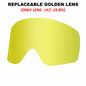 Professional Ski Goggles Adult Frameless Snow Goggles 100% UV400 Anti-Fog Magnetic Replaceable Lenses Snowboard Goggles