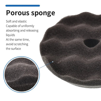 3 Inch Tire Shine Applicator Set Reusable Car & Truck Tire Dressing Applicator 70ML Car Detailing Foam Sponge Pad 1-5 Pcs