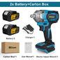 Gisam 1200N.M Torque Brushless Electric Impact Wrench 1/2 inch Cordless Wrench Screwdriver Power Tool for Makita 18V Battery Pin
