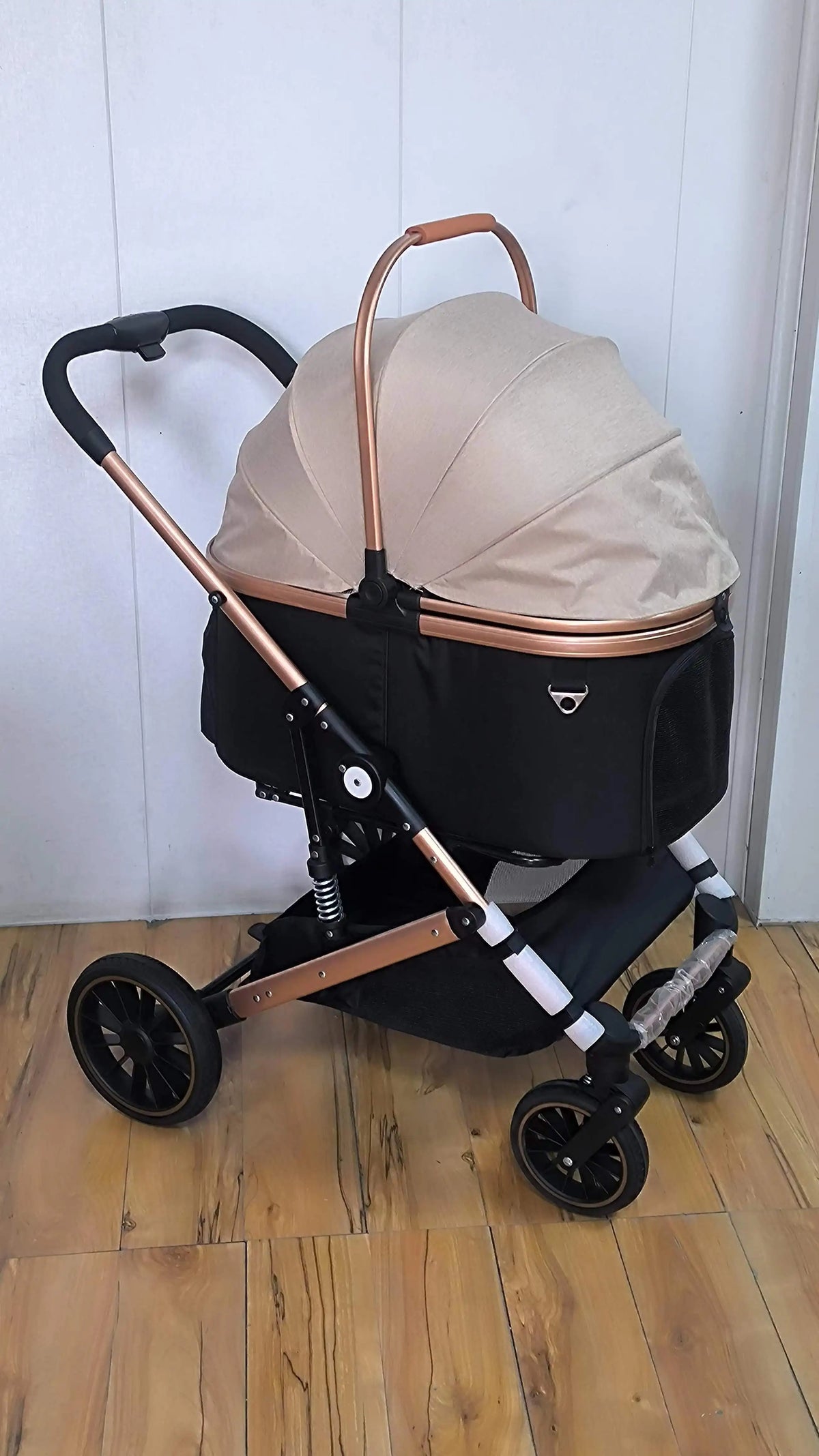 Dog Stroller Rubber Wheel Animals Travel Small Cat Cart Carrier Premium Jogger Stroller For Pet And Baby
