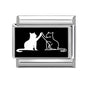 Fashion Dog Cats Star Black Red Charm Bracelet Fit 9mm Bracelet Stainless Steel Italian Links Making DIY Jewelrys Wholesale