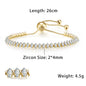 Fashionable Zircon Tennis Bracelets for Women Dazzling Various Shape Crystal Chain on Hand Trend Sexy Party Accessories Jewelry