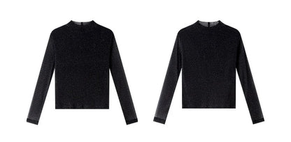 VIMLY Woman Knitting Sweater Slim Autumn 2026 Casual Female Long Sleeve Sweater Stand Neck Strecth Pullover Ladies Tops A2528