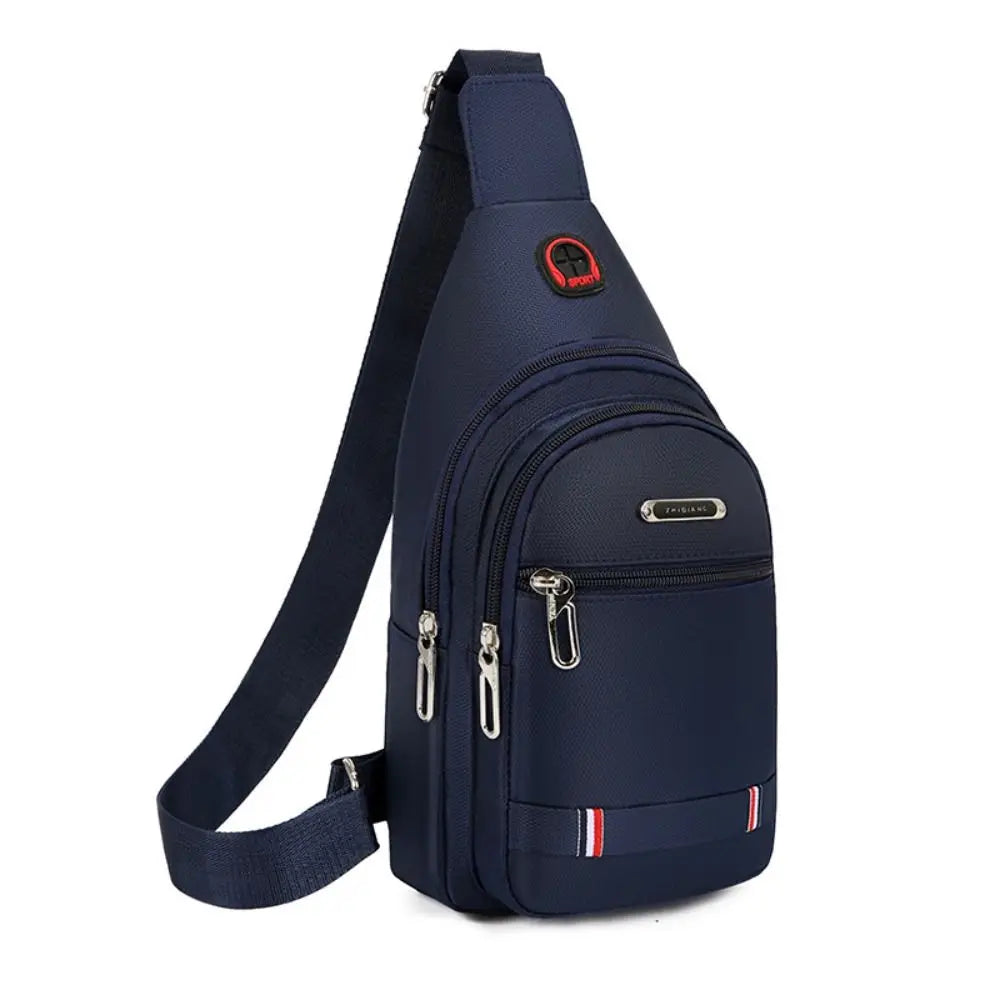 Black Grey Brown Men Messenger Bags New Rectangle Oxford Cloth Men Crossbody Bag USB Charge Shoulder Bag Male 3 Zipper Bag