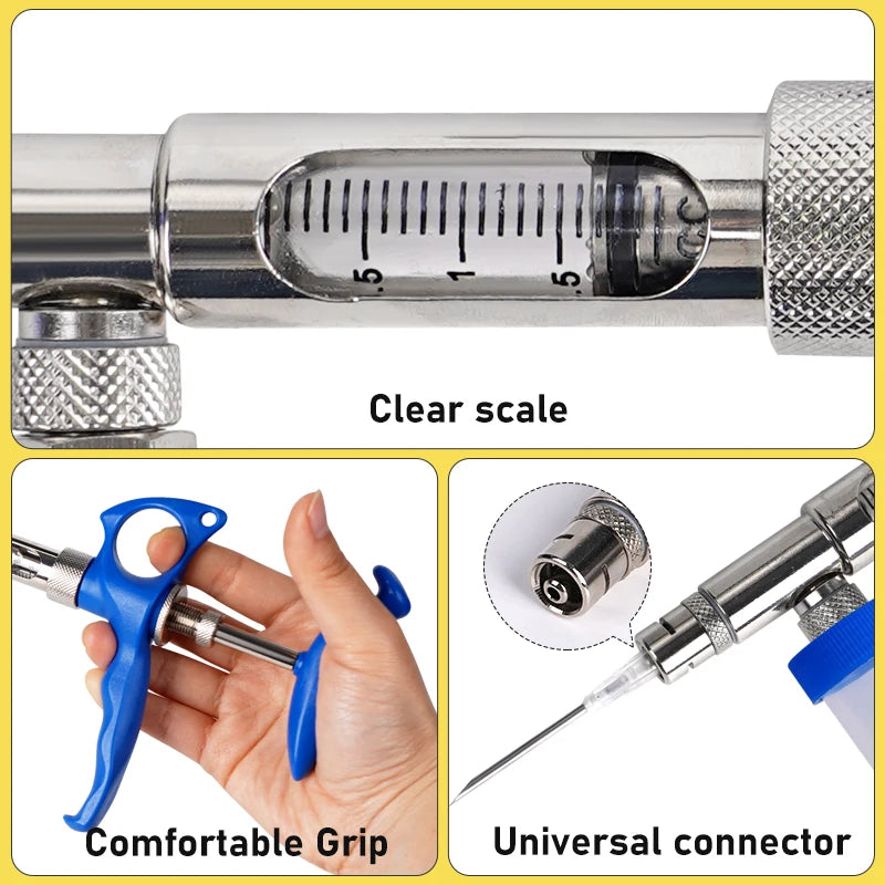 1Set Rabbit Insemination Gun 2ml Rabbit Sperm Input Devic Semen Collector Rabbit With Artificial Veterinary Tool Set For Rabbit