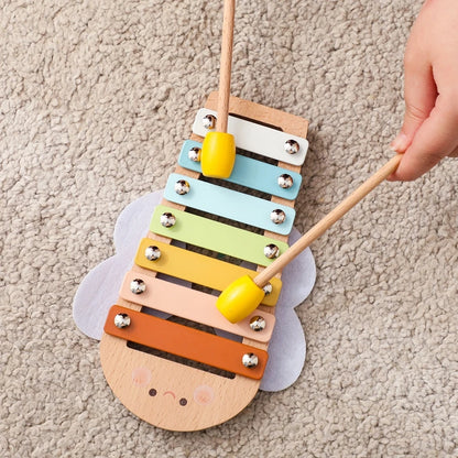 Montessori Music Instruments Baby 0 12 Months Toys Drum Xylophone Kids Early Educational Wooden Instruments Baby Toys Musical