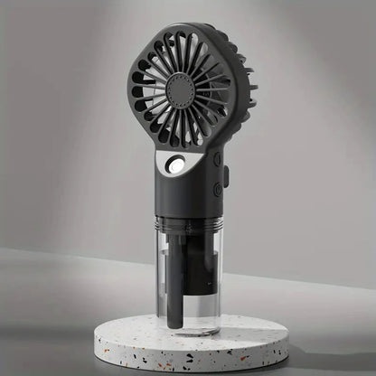 Portable Handheld Spray Fan - USB Charging Mini Humidifier Fan, Suitable for Travel and Outdoor Use as a Handheld Fan