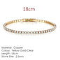 Fashion Multicolor Tennis Bracelet for Women 2.5/3/4/5mm Zirconia Charm Designer Tennis Chain Men Bracelet Wedding Jewelry KC128
