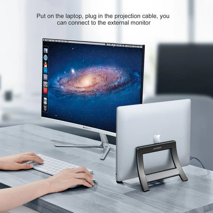 Eary Vertical Laptop Stand Holder for MacBook Air Pro Surface/Tablet/HP/Dell Gravity Notebook Stand ABS Support Up to 17.3 inch