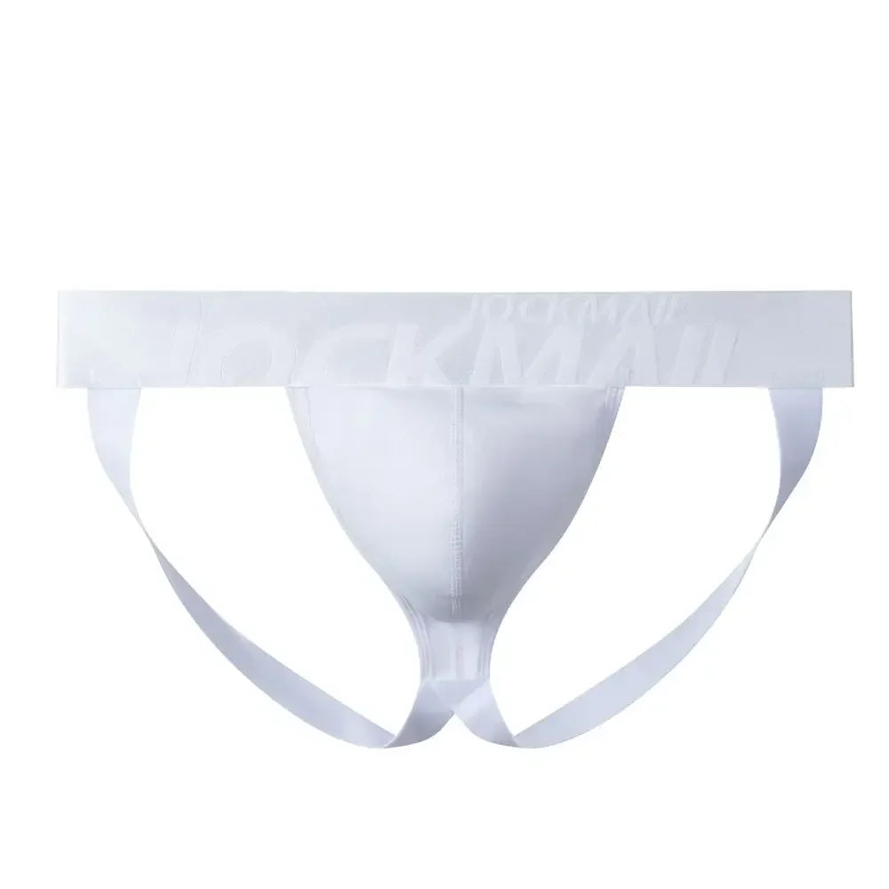 Sexy Men Underwear Brief Underpants Rainbow Stripes Gay Men's Jockstrap Bikini Slip Men's Tanga String Thong Breathable Cotton