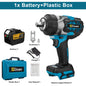 Gisam 2800N.M Torque Brushless Electric Impact Wrench 1/2 inch Screwdriver Cordless Wrench Power Tool For Makita 18V Battery Pin
