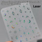 1 piece  5D silver nail stickers metal mini star nail art stickers high quality exquisite decals self-adhesive nail art stickers