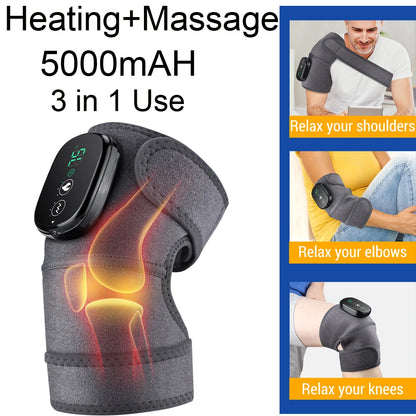 Electric Shoulder Massager Heating Pad Vibration Massage Support Belt Shoulder Thermal  Brace