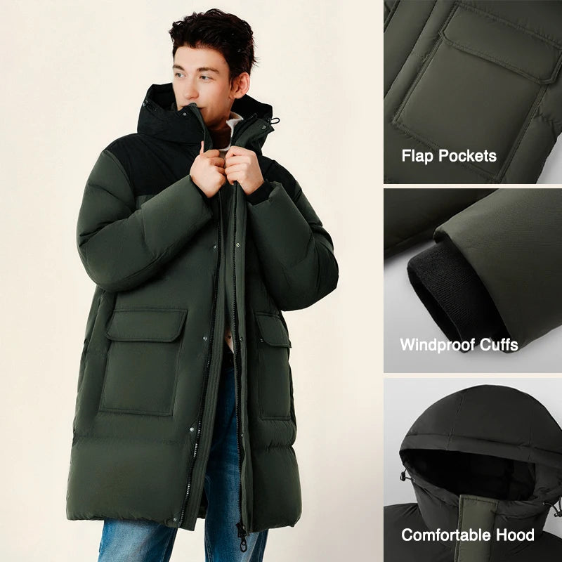 Semir Down Jacket Men 2026 New Waterproof Thick Outerwear Long Length Winter Clothing Couple