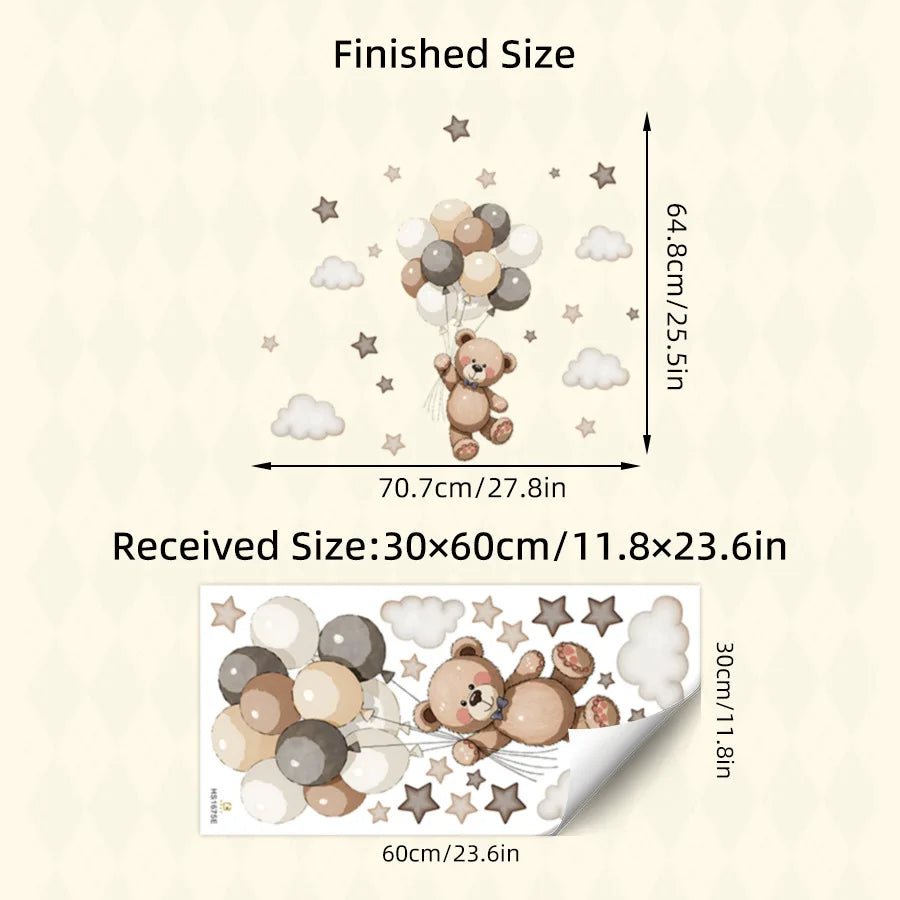 Cute Forest Animals Wall Stickers for Kids Rooms Children Boys Girls Baby Room Decoration Nursery Wallpaper Vinyl Elephant Lion