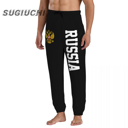 Russia Country Flag Men's sweatpants mens pants joggers jumpsuit track sweat fitness fleece tactical casual