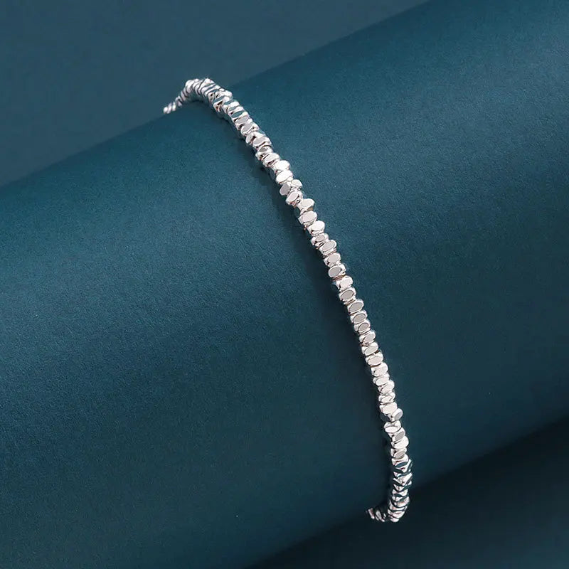 925 Sterling Silver Irregular Chain Bracelets For Women Vintage Luxury Jewelry Wedding Accessories Wholesalea Jewellery