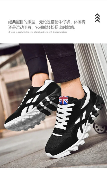 Brand Trend Size 38-48 Men's Wear-resistant Cushioning Thick-soled Fitness Sneakers Outdoor Breathable Running Shoes for Men