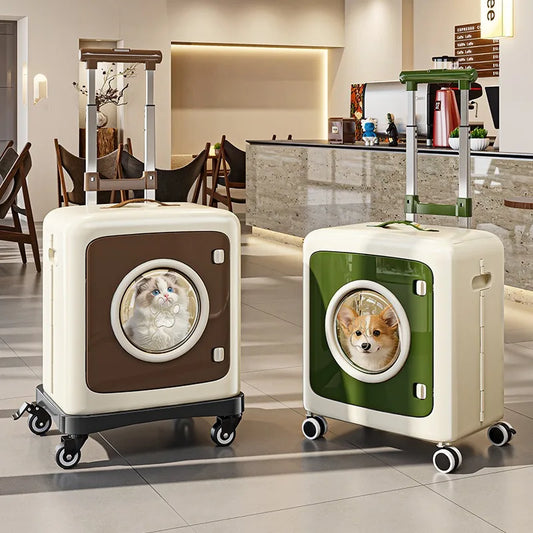 Pet Stroller for Small and Medium Dogs, Lightweight Foldable Travel Carrier, Anti-Stress Airline Approved Crate, Telescopic Suit