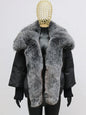 2024 Winter Women Warm Coat Oversized Real Fox Fur Collar Thick Luxury Outerwear New Fashion 90% Goose Down Jacket