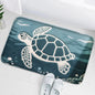 Turtle Bathroom Anti Slip Floor Mat Household Absorbent Foot Mat Mat Bathroom Small Carpet Soft and Comfortable Home Decorative