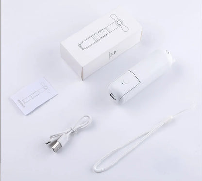 Portable Fan Super Mini Handheld Fan USB Rechargeable Fan Foldable Hand Held Small Pocket Fan with 2000mAh Power Bank 3 Gears