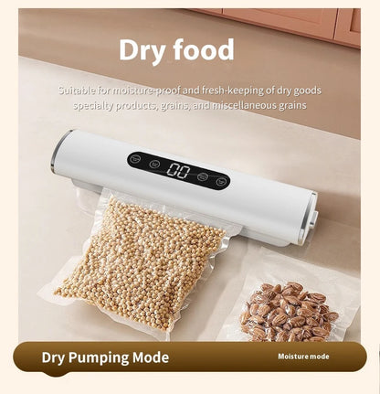 HOMEFISH Professional Vacuum Sealer for Food Vacuumor for Products Kitchen Sealing Machine Cuisine Packaging Plastic Bag Sealant
