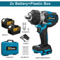 Gisam 2800N.M Brushless Electric Wrench 1/2 Inch Impact Wrench Electirc Screwdriver Drill Compatible with Makita 18V Battery Pin